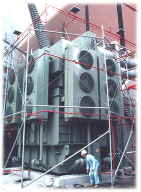 Acoustic Emission Testing of transformers for partial discharge and loose parts monitoring